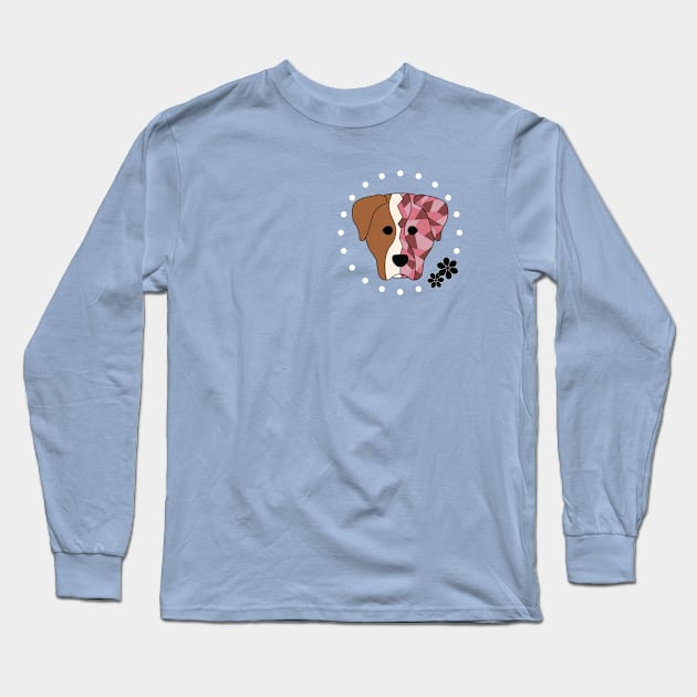 Geometric Boxer Long Sleeve T-Shirt by Kali Farnsworth